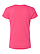 Women's V-Neck Jersey T-Shirt Hot Pink Ghosted Back View
