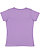 LADIES V-NECK FINE JERSEY TEE Lavender Back