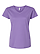 Women's V-Neck Jersey T-Shirt Lavender Ghosted Front View