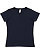 LADIES V-NECK FINE JERSEY TEE Navy 