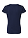 Women's V-Neck Jersey T-Shirt Navy Ghosted Back View