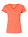 Women's V-Neck Jersey T-Shirt Papaya Ghosted Front View