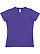 LADIES V-NECK FINE JERSEY TEE Purple 