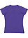 LADIES V-NECK FINE JERSEY TEE Purple Back