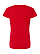 Women's V-Neck Jersey T-Shirt Red Ghosted Back View