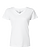 Women's V-Neck Jersey T-Shirt White Ghosted Front View