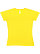 LADIES V-NECK FINE JERSEY TEE Yellow 