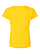 Women's V-Neck Jersey T-Shirt Yellow Ghosted Back View