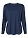 Women's Long Slv Jersey Shirt Denim Ghosted Front View