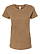 Women's Fine Jersey T-Shirt Brown Leopard Ghosted Front View