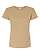 Women's Fine Jersey T-Shirt Latte Ghosted Front View