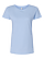 Women's Fine Jersey T-Shirt Light Blue Ghosted Front View