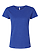 Women's Fine Jersey T-Shirt Vintage Royal Ghosted Front View
