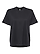 Women's Hi-Lo Jersey T-Shirt Black Ghosted Front View
