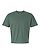 Unisex Boxy Jersey T-Shirt Basil Ghosted Front View