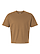 Unisex Boxy Jersey T-Shirt Coyote Brown Ghosted Front View