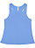 LADIES RELAXED RACERBACK TANK Carolina Blue 1