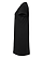 Women's V-Neck Jersey Dress Black Ghosted Side View