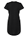 Women's V-Neck Jersey Dress Black Ghosted Back View