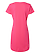 Women's V-Neck Jersey Dress Hot Pink Ghosted Back View