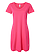Women's V-Neck Jersey Dress Hot Pink Ghosted Front View