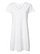 Women's V-Neck Jersey Dress White Ghosted Front View