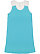 LADIES RACERBACK TANK DRESS Caribbean/White 