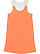 LADIES RACERBACK TANK DRESS Papaya/White 