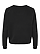 Women's Fleece Sweatshirt Black Ghosted Back View