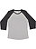 LADIES BASEBALL TEE Vintage Heather/Vintage Smoke 