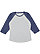 LADIES BASEBALL TEE VN Heather/VN True Navy 