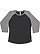 LADIES BASEBALL TEE Vintage Smoke/Granite Heather 