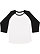 LADIES BASEBALL TEE White/Black 