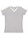 LADIES RETRO RINGER TEE Heather/White 