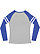 LADIES GAMEDAY MASHUP LNG SLV Vn Heather/Vn Royal/Blnded Wht Back