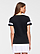 Womens V-Neck Football T-Shirt Back View