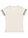 LADIES V-NECK FOOTBALL TEE Natural Heather/Grnite Heather 