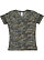 LADIES V-NECK FOOTBALL TEE Vintage Camo/Vintage Smoke 