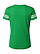 Womens V-Neck Football T-Shirt Vintage Green/Blended White Ghosted Back View