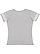 LADIES V-NECK FOOTBALL TEE Vintage Heather/Blended White Back