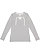 LADIES LONG SLEEVE LACE-UP TEE Vintage Heather/White 