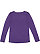 LADIES LONG SLEEVE LACE-UP TEE Vintage Purple/White Back