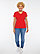 LADIES V-NECK PREMIUM JRSY TEE  