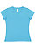LADIES V-NECK PREMIUM JRSY TEE Aqua 