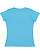LADIES V-NECK PREMIUM JRSY TEE Aqua Back