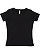 LADIES V-NECK PREMIUM JRSY TEE Black 