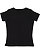 LADIES V-NECK PREMIUM JRSY TEE Black Back