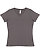 LADIES V-NECK PREMIUM JRSY TEE Charcoal 