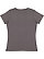 LADIES V-NECK PREMIUM JRSY TEE Charcoal Back