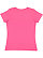 LADIES V-NECK PREMIUM JRSY TEE Hot Pink Back